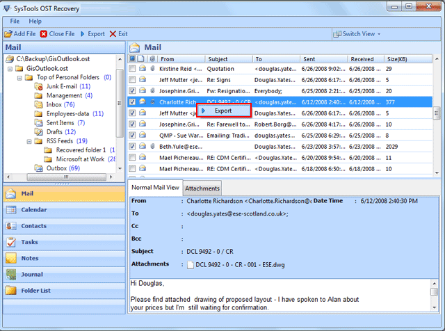 Outlook OST File Repair Tool 4.4